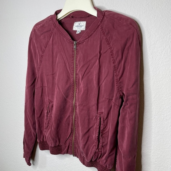 American Eagle Outfitters Jacket Burgundy - Picture 4 of 8